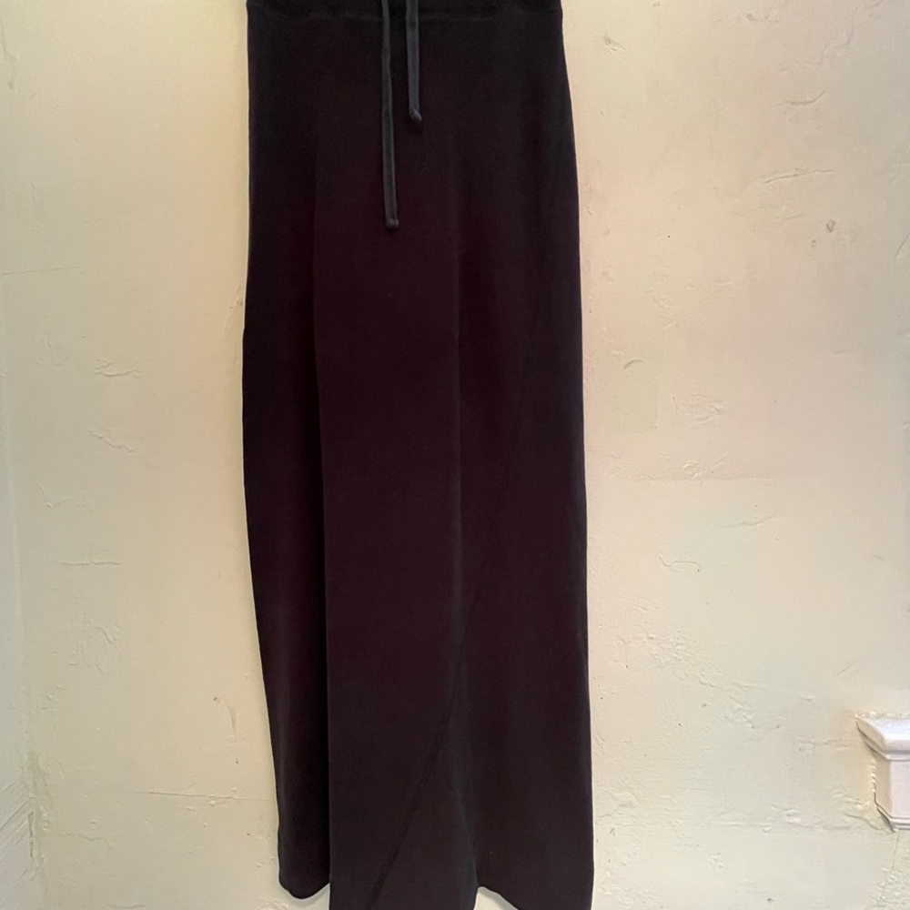 James Perse Black Long Pencil Skirt Super Ultra Soft Cotton Stretchy